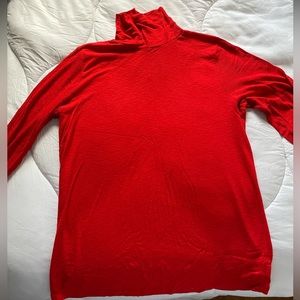 Aerie Real Soft Red Turtleneck